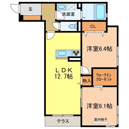 シャーメゾン　レグルスの物件間取画像